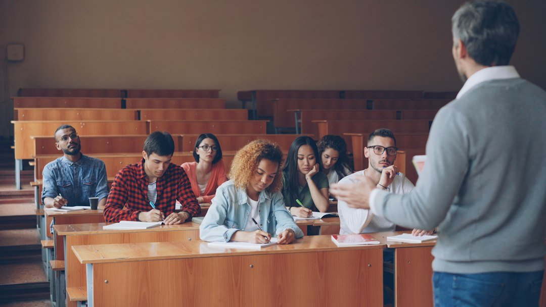Photo AI teacher training future education